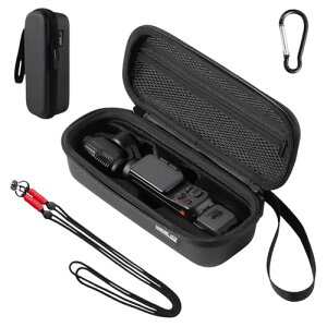 Insta360 Luna Ultra/Luna Pro �p ���[�P�[�X PU �h�� ���[�o�b�O �L�������O�P�[�X,125CM�X�g���b�v/�t�b�N�t�� �h�o �S�ʕی� �ϏՌ�