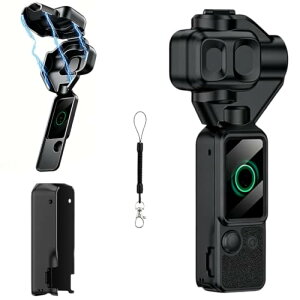 DJI Osmo Pocket 4P �p �ی�P�[�X PC �������J�o�[ �t���J�o�[�^�C�v�� �S���ʂ���ی�ł��� �X�g���b�v�t��(Black)