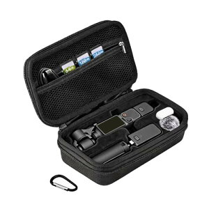 BRDRC Osmo Pocket 4�P�[�X �|�[�^�u���L�����[�o�b�O �ی�n�[�h�X�g���[�W�o�b�O DJI Osmo Pocket 4 Creator �R���{�J�����A�N�Z�T���[ ���ƃJ���r�i�t�� (�u���b�N)