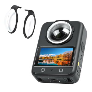 UTEBIT For DJI Osmo 360 �����Y�J�o�[ ���w�K���X�� 10H�d�x 2�� �K���X�t�B���� 1���Z�b�g �ϏՌ� �� �����h�~