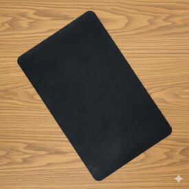[黄金比の マウスパッド] マットブラック matte black 人気の 栃木レザー 革 職人仕上げ 日本製