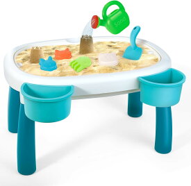 子供の砂と水のテーブル かわいい砂のテーブルと水のゲームテーブル 子供 男の子と女の子のビーチのおもちゃ 屋外の活働の感覚のゲームテーブル 子ども 幼児 知育 水遊び 室外 送料無料