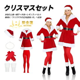 サンタクロース 衣装 コスチューム レディース衣装 レッド クリスマス 仮装 女性コスチューム レディースサンタクロース サンタクロース衣装 クリスマス衣装 クリスマス仮装 サンタクローレッド 紫金蓮楽天市場店 新生活用品
