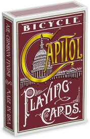 バイスクル　BICYCLE　トランプ　プレイングカード　 キャピトル　赤　CAPITOL RED 　Bicycle Playing Cards　米国製　日時指定不可