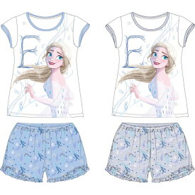 ディズニー　アナと雪の女王　DISNEY FROZEN　 半袖 パジャマ　上下セット　Tシャツ 子供服 　ガールズ　女の子　日時指定不可