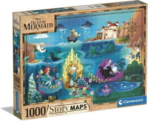 Disney Little Mermaid Story Maps fBYj[ g}[Ch Xg[[}bv WO\[pY pY 1000s[X 70cm x 50cm