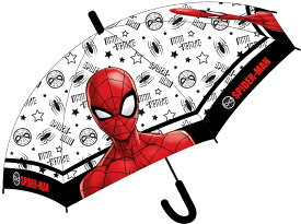 マーベル　スパイダーマン　MARVEL SPIDER-MAN　子供用　傘　自動傘　ジャンプ傘　透明　直径74cm　親骨サイズ43cm　 umbrella