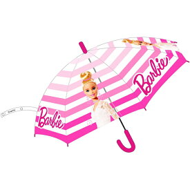 バービー　Barbie　子供用　傘　自動傘　ジャンプ傘　透明　直径74cm　親骨サイズ43cm　 umbrella