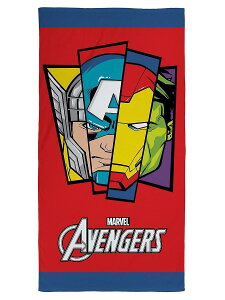 �}�[�x�� �A�x���W���[�Y Marvel Avengers Tech Beach Towel �r�[�`�^�I�� �o�X�^�I�� 140cm x 70cm