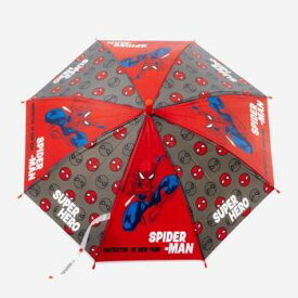 マーベル　スパイダーマン　MARVEL SPIDER-MAN　子供用　傘　自動傘　ジャンプ傘　透明　直径74cm　親骨サイズ42cm　 umbrella　日時指定は平日午前のみ