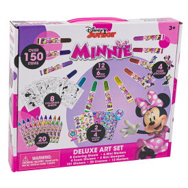 ディズニー　ミニーマウス　デラックスアートセット　お絵描きセット　塗り絵セット　Disney Minnie Deluxe Art Set