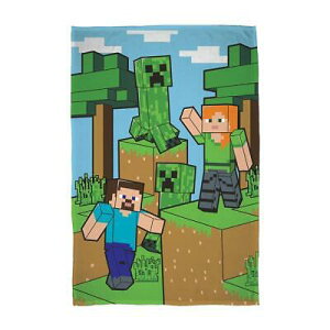 �}�C���N���t�g Minecraft �t���[�X �u�����P�b�g �ѕz �Ђ��|�� �n�[�t�P�b�g�@�����Q�ѕz�@100cm x 150cm