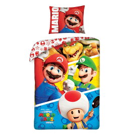 スーパーマリオ Super Mario シングル 掛け布団カバー+枕カバーセット