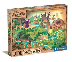 Disney Snow White Story Maps fBYj[ P Xg[[}bv WO\[pY pY 1000s[X 70cm x 50cm
