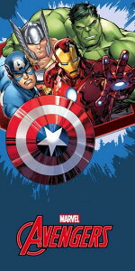 �}�[�x�� �A�x���W���[�Y Marvel Avengers Tech Beach Towel �r�[�`�^�I�� �o�X�^�I�� 140cm x 70cm