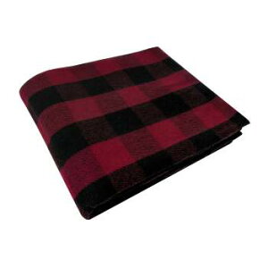 Ki@XR@E[uPbg@Rothco Plaid Wool Blanket 62"x 80"@157.5cm×203.2cm@Red/Black@1146 w͕EߑÔ