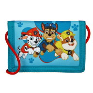 パウパトロール　PAW PATROL　 財布 小銭入れ 札入れ マジックテープ式 三つ折り 紐付き 首掛け 子供用　…