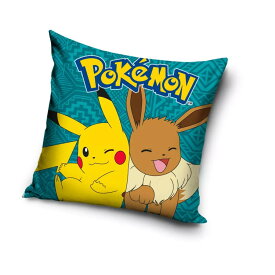 ポケモン　ピカチュウ　イーブイ　 クッション　背当て　枕　 40cm x 40cm