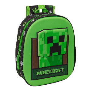 �}�C���N���t�g�@MINECRAFT�@�����b�N�T�b�N�@�o�b�N�p�b�N ���΂�@�N���[�p�[�@ 33cm x 27cm x 10cm�@3D