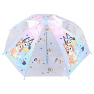 ブルーイ　BLUEY　子供用　幼児用　傘　雨傘　手開き　マニュアルオープン　透明　親骨サイズ42cm　直径7…