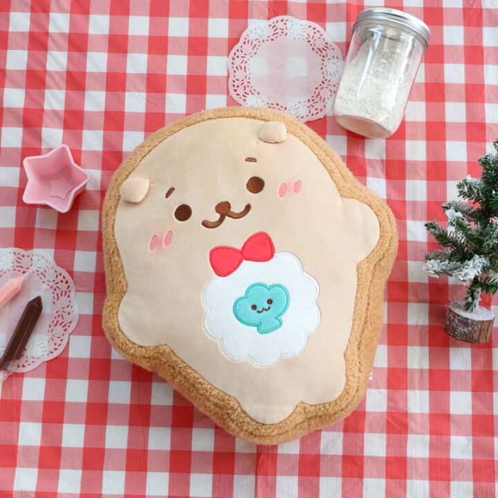 楽天市場 しろたん らっこいぬ アイシングクッキー クッション 34cmクッション ソファークッション 抱きぐるみ ぬいぐるみ マスコット 抱きまくら かわいい キャラクター プレゼント ギフト テレワーク お家時間 おうちじかん イエナカ あざらし しろたんタウン