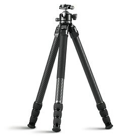 SIRUI(シルイ) カーボン三脚 AM-324S+G1｜AM-324進化版｜耐荷重20kg｜4段伸縮｜ベース径56mm自由雲台｜軽量1.7kg｜低重心ボールヘッド搭載｜6穴接続｜最大高152cm｜最大径32mm｜耐腐食｜プロ用｜一眼・望遠・野鳥撮影・ミラーレス対応