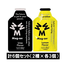 Mag-on マグオン エナジージェル （ウメ×3・レモン×3）【6個セット】
