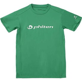 [ファイテン] Tシャツ RAKUシャツ グリーン/ホワイト O