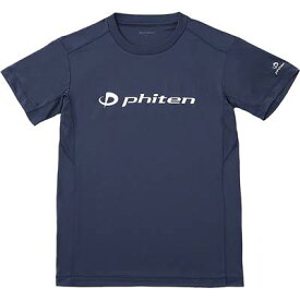 [ファイテン] Tシャツ RAKUシャツ ネイビー/ホワイト 3XO