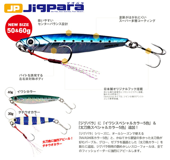 楽天市場 メジャークラフト ルアー メタルジグ ジグパラ ショート タチウオ スペシャルカラー 40g 26 ゼブラピンク Jps 40 Sis Rオンライン