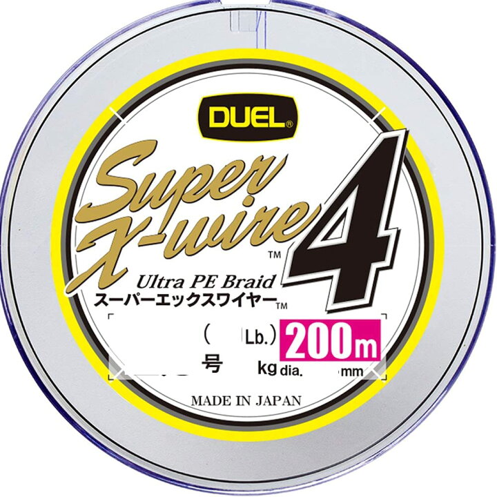 楽天市場 Duel デュエル Peライン 釣り糸 スーパーエックスワイヤー4 ライン 釣りライン 釣具 高強度 高感度 2 0号 0m 5色 イエローマーキング H3593n 5cr Sis Rオンライン