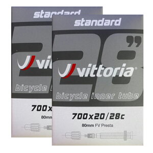 Vittoria �C���i�[�`���[�u 700x20/28c ����80mm 2�Z�b�g �����O�o���u Standerd inner tube