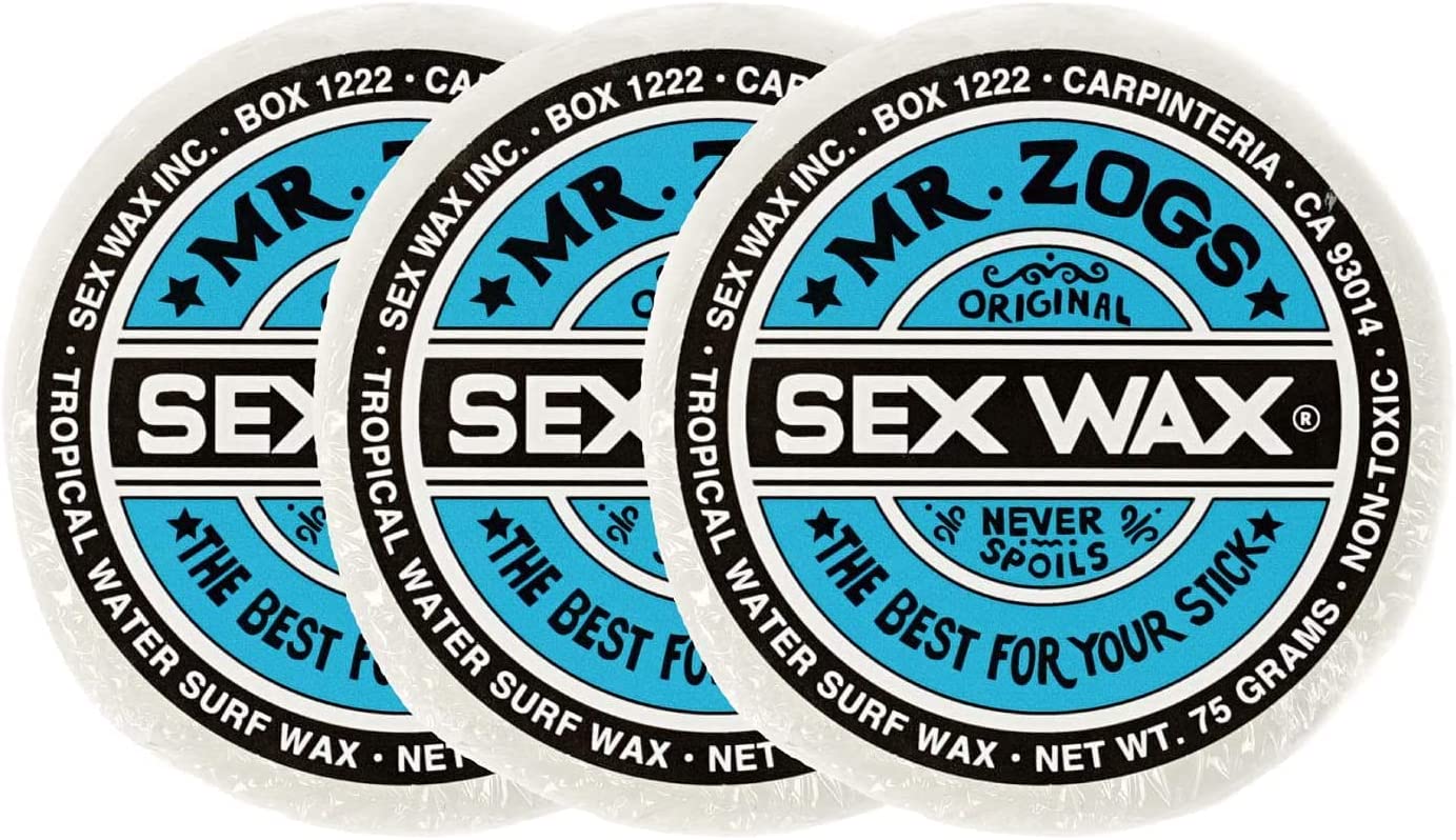 セックスワックス(SEXWAX) ワックス サーフィン 用 クラシック ブルーラベル TROPIC 3個セット ココナッツ