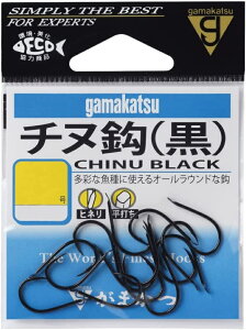 がまかつ(Gamakatsu) チヌ(黒) フック 9号 釣り針