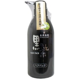 黒染 ヘアパック ポンプ 500ml 黒ばら本舗 KUROZOME イオン吸着処方で髪の表面を着色するヘアパック サンショウエキスと天然植物色素ログウッドエキス配合の自然染髪 白髪が気になり始めた方に最適 髪を傷めず自然な黒髪へ♪白髪染めシャンプーヘアケア男性女性