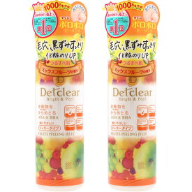 DETクリア ブライト&ピール ピーリングジェリー ミックスフルーツの香り 180mL【2個セット】明色化粧品 果実AHA(角質クリア成分)/植物BHA(角質柔軟成分)