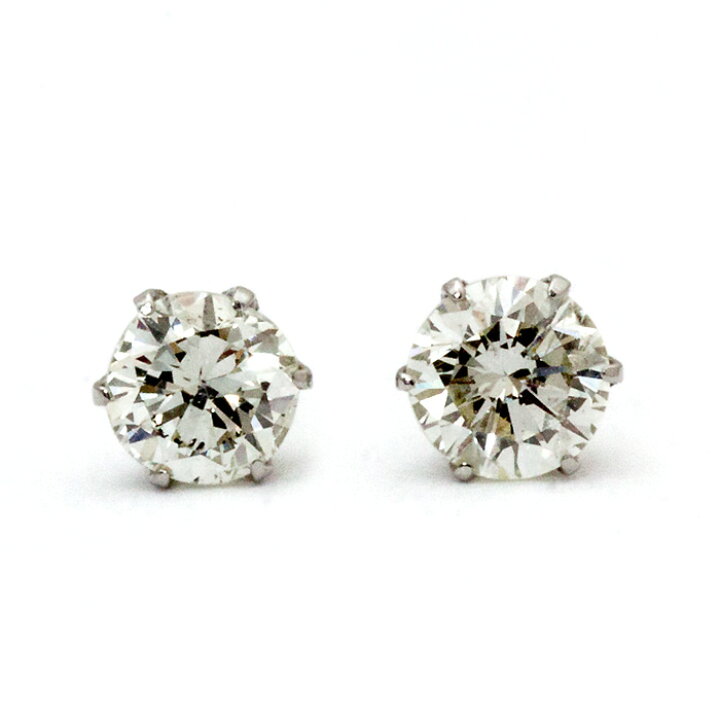 楽天市場】大特価！一粒ダイヤモンドピアス 計0.2ct UP スタッドピアス 