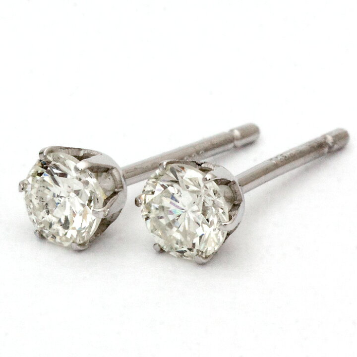 楽天市場】大特価！一粒ダイヤモンドピアス 計0.2ct UP スタッドピアス 