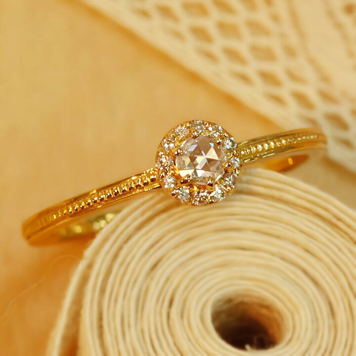 楽天市場】ローズカット ダイヤモンド リング 『Classical  