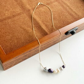 SISTINA 【あす楽】淡水パール ミックスカラー ネックレス 数量限定! SISTINA システィーナ真珠 pearl k10 10k 10金 YG gold ジュエリー 自分にご褒美 プレゼント ギフト 贈り物 記念日 アニバーサリー 送料無料