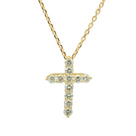 K18 PT ダイヤモンド クロス ネックレス 0.3ct Celeb ダイアモンド クロスネックレス 18K 18金 ダイヤクロス 0.3 ジュエリー システィーナ リリコ プラチナ 金 イエロー