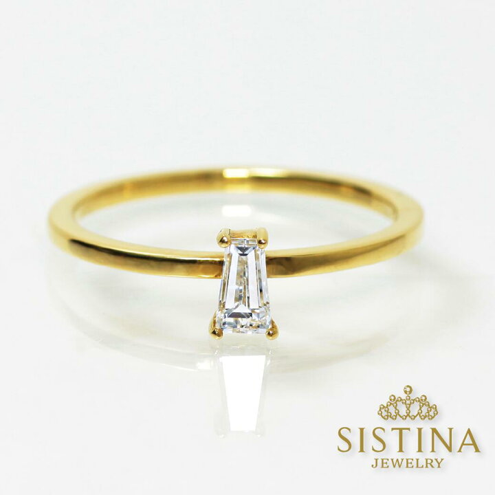 楽天市場】SISTINA 希少 テーパーカット テーパー 0.32ct 0.24ct 