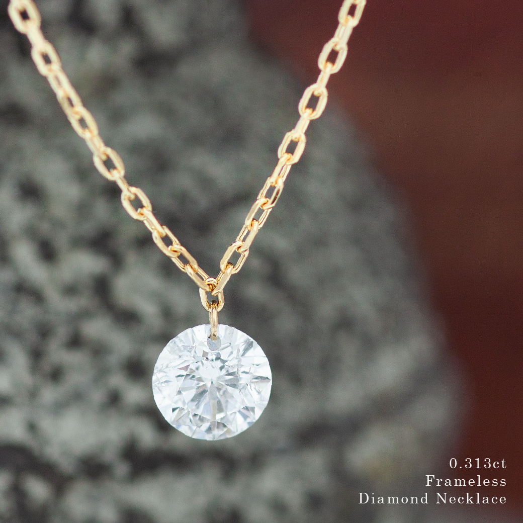 全国宅配無料アクセサリー綺麗✨レーザーホール ダイヤモンド 0.5ct ネックレス プラチナ ダイヤ