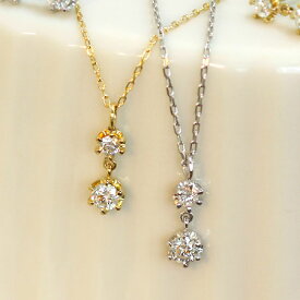 K18 PT Swing スウィングネックレス ダイヤモンドネックレス 0.12ct ダイアモンド ネックレス ｜ 18金 18K プラチナ pt ジュエリー システィーナ リリコ 大人 地金 天然石 結婚 結婚式 贈り物おすすめギフト