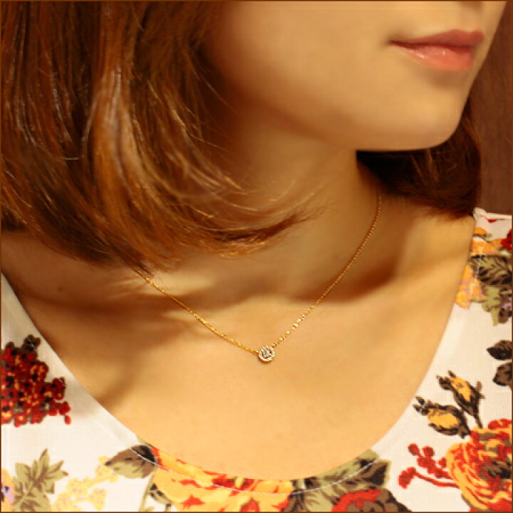 楽天市場】ダイヤモンド ヘイローネックレス 0.2ct ネックレス 