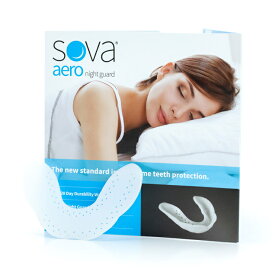 歯ぎしり対策　マウスピース　SOVA night guard　米国製　ソヴァ ナイトガード　AERO　1.6mm　本体のみ　カスタムフィット　歯ぎしりグッズ　歯ぎしり防止　歯ぎしり改善　快適睡眠