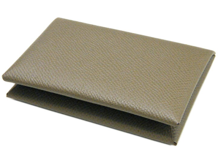 楽天市場】エルメス HERMES カードケース カルヴィ エトゥープ ヴォー  