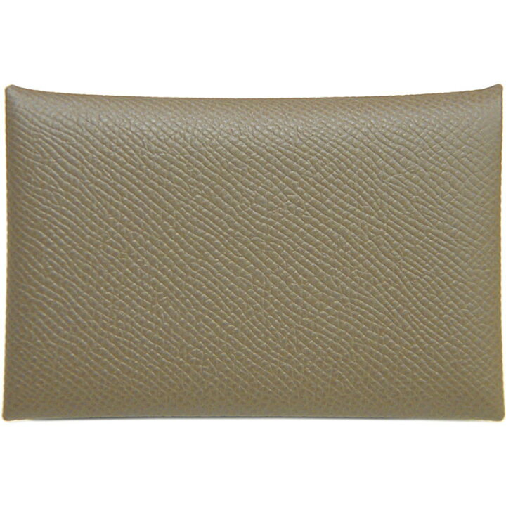 楽天市場】エルメス HERMES カードケース カルヴィ エトゥープ ヴォー  