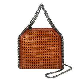 STELLA　McCARTNEY　ステラ マッカートニー　ファラベラ　　ミニトート　371223　編み込み　オレンジ/ブラウン　【中古】【あす楽対応_東海】【コンビニ受取対応商品】