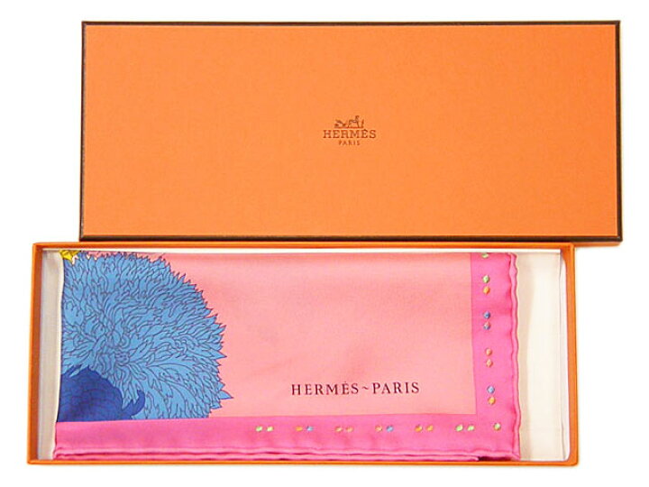 HERMES エルメススカーフガブロッシュ「ローブレジェール」カレ45 